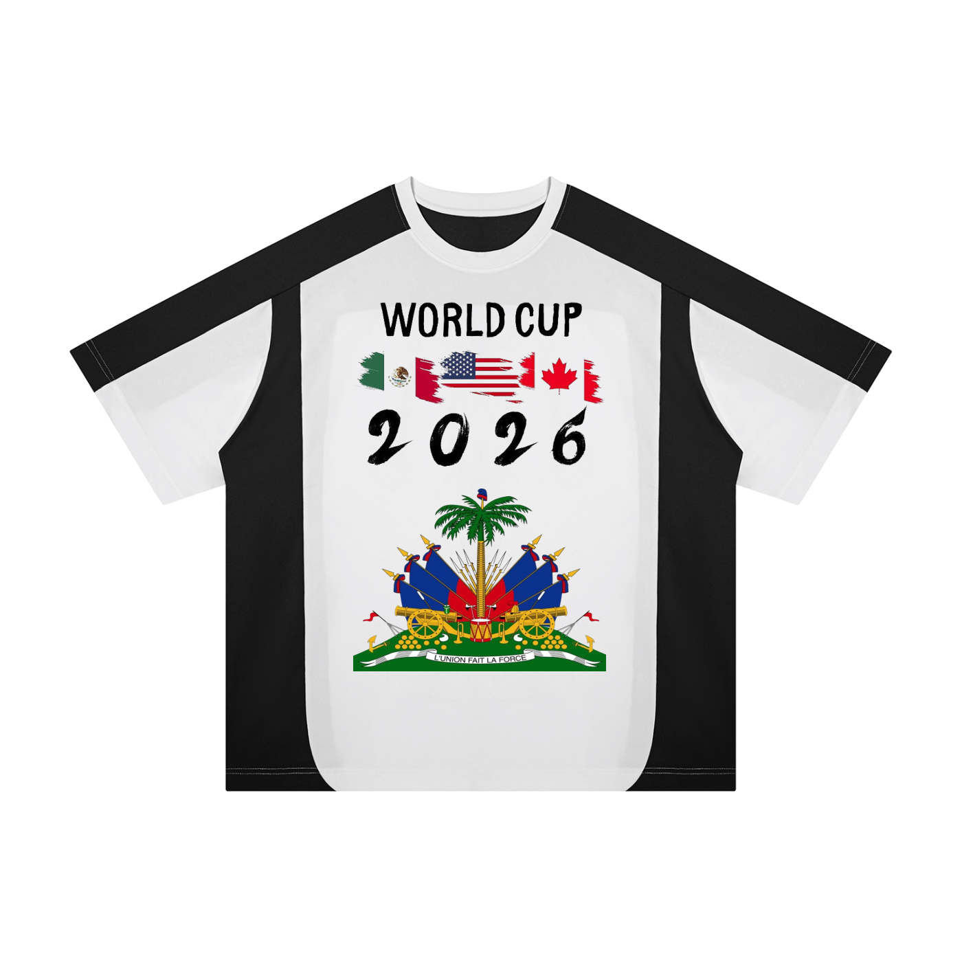 Unisex Color Block Loose T-Shirt