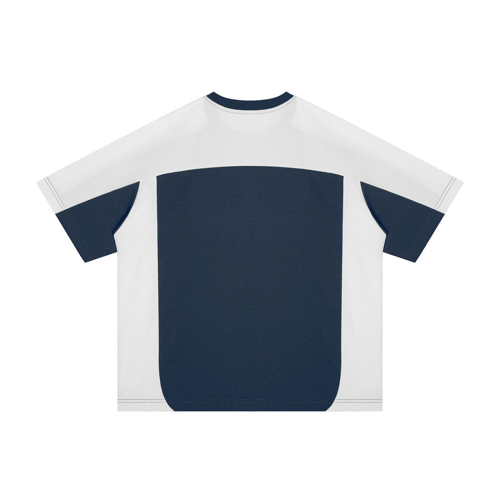 Unisex Color Block Loose T-Shirt